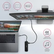 Kép 4/8 - AXAGON HMC-6GL USB-C 3.2 GEN 1 SUPERSPEED 6in1 USB HUB GIGABIT LAN-PD 3.0 100W