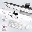 Kép 6/8 - AXAGON HMC-6GL USB-C 3.2 GEN 1 SUPERSPEED 6in1 USB HUB GIGABIT LAN-PD 3.0 100W