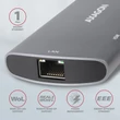 Kép 4/9 - AXAGON HMC-6M2 USB-C 3.2 GEN 1 SUPERSPEED 6in1 USB HUB SATA M.2-GIGABIT LAN-PD 3.0 100W