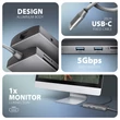 Kép 4/7 - AXAGON HMC-8HLSA USB-C 3.2 GEN 1 SUPERSPEED 9in1 USB HUB GIGABIT LAN-PD 3.0 100W