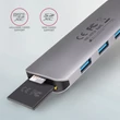 Kép 3/7 - AXAGON HMC-HCR3A USB-C 3.2 GEN 1 SUPERSPEED 5in1 USB HUB