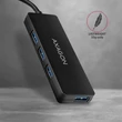 Kép 5/7 - AXAGON HUE-G1A USB 3.2 GEN 1 SLIM HUB 4 PORT