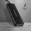 Kép 5/7 - AXAGON HUE-G1C USB-C 3.2 GEN 1 SLIM HUB 4 PORT