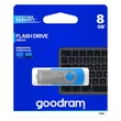 Kép 1/5 - GOODRAM UTS2 USB 2.0 PENDRIVE 8GB KÉK