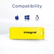 Kép 4/6 - INTEGRAL NEON USB 2.0 PENDRIVE 64GB SÁRGA