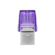 Kép 2/3 - KINGSTON DATATRAVELER MICRODUO 3C USB 3.2/USB-C FÉMHÁZAS PENDRIVE 256GB (200 MB/s OLVASÁSI SEBESSÉG)