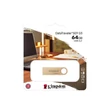 Kép 1/3 - KINGSTON DATATRAVELER SE9 G3 USB 3.2 GEN 1 FÉMHÁZAS PENDRIVE 64GB (220/100 MB/s) ARANY