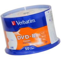 VERBATIM DVD-R 16X FULL NYOMTATHATÓ NO ID CAKE (50)