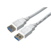 PREMIUMCORD USB 3.0 AM-AF HOSSZABBÍTÓ KÁBEL 0,5m FEHÉR