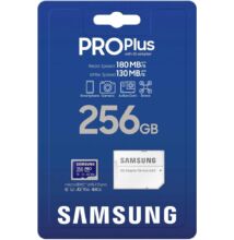 SAMSUNG PRO PLUS (2023) MICRO SDXC 256GB + ADAPTER CLASS 10 UHS-I U3 A2 V30 180/130 MB/s