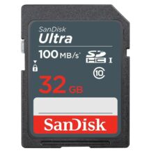 SANDISK ULTRA SDHC 32GB CLASS 10 UHS-I (100 MB/s OLVASÁSI SEBESSÉG)
