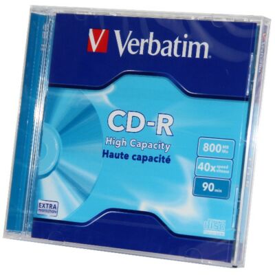 VERBATIM CD-R 40X 800MB 90MIN NORMÁL TOKBAN