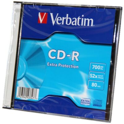 VERBATIM CD-R 52X SLIM TOKBAN (10)