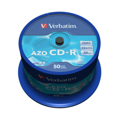 VERBATIM CD-R 52X CRYSTAL AZO CAKE (50)