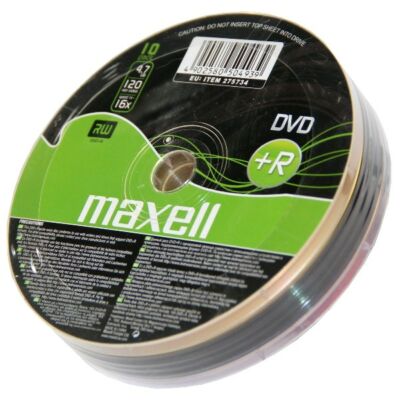 MAXELL DVD+R 16X SHRINK (10)