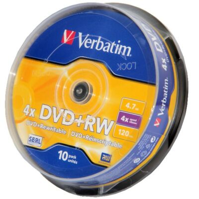 VERBATIM DVD+RW 4X CAKE (10)