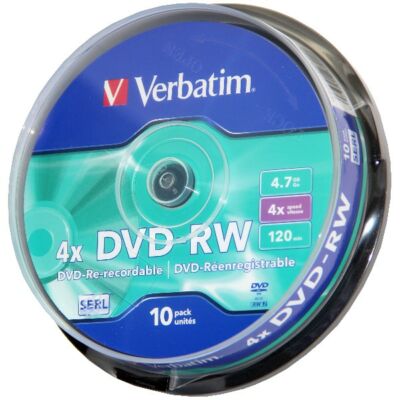 VERBATIM DVD-RW 4X CAKE (10)
