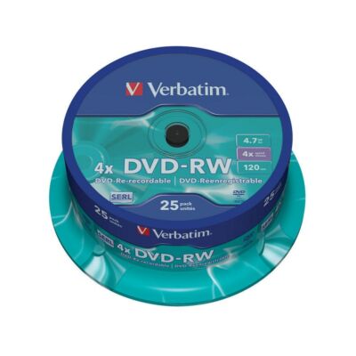 VERBATIM DVD-RW 4X CAKE (25)