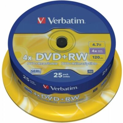 VERBATIM DVD+RW 4X CAKE (25)