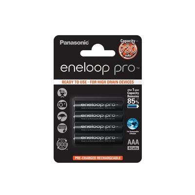 PANASONIC ENELOOP PRO AAA MÉRETŰ TÖLTHETŐ ELEM NI-MH 930 mAh (4 BLISTER)