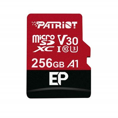 PATRIOT EP MICRO SDXC 256GB + ADAPTER CLASS 10 UHS-I U3 A1 V30 100/80 MB/s