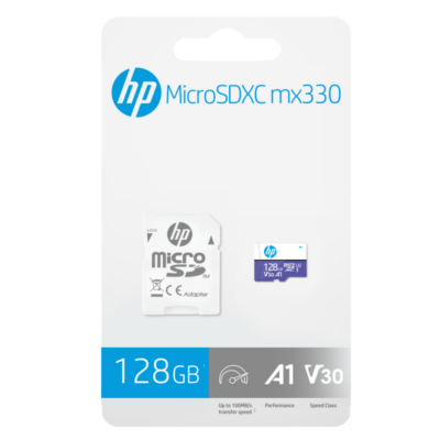 HP MX330 MICRO SDXC 128GB + ADAPTER CLASS 10 UHS-I U3 A1 V30 100/60 MB/s