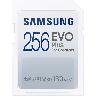 SAMSUNG EVO PLUS (2021) SDXC 256GB CLASS 10 UHS-I U3 V30 130 MB/s ADATÁTVITELI SEBESSÉG