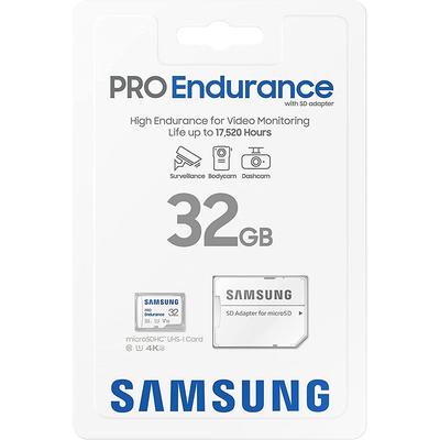 SAMSUNG PRO ENDURANCE MICRO SDHC 32GB + ADAPTER CLASS 10 UHS-I U1 V10 100/30 MB/s