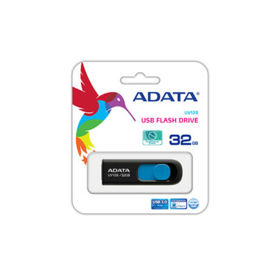 ADATA USB 3.0 DASHDRIVE CLASSIC UV128 32GB FEKETE/KÉK