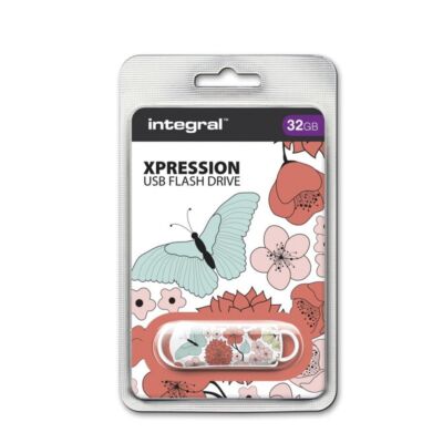 INTEGRAL USB 2.0 PENDRIVE XPRESSION BUTTERFLY 32GB