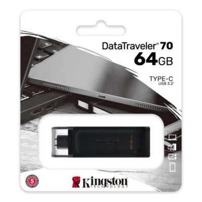 KINGSTON DATATRAVELER 70 USB-C 3.2 GEN 1 PENDRIVE 64GB
