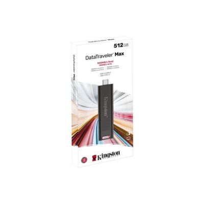 KINGSTON DATATRAVELER MAX USB-C 3.2 GEN 2 PENDRIVE 512GB (1000/900 MB/s)