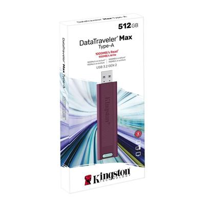KINGSTON DATATRAVELER MAX USB-A 3.2 GEN 2 PENDRIVE 512GB (1000/900 MB/s)