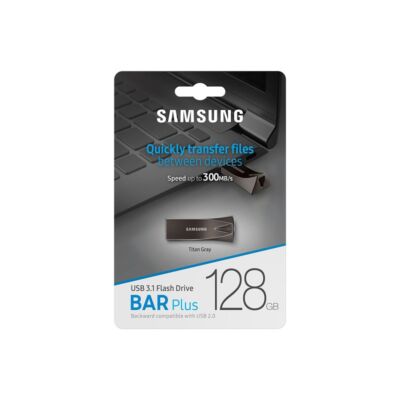 SAMSUNG BAR PLUS USB 3.1 PENDRIVE 128GB SZÜRKE