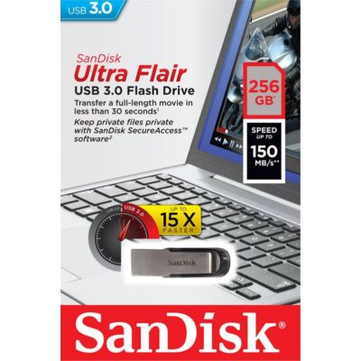 SANDISK USB 3.0 ULTRA FLAIR PENDRIVE 256GB