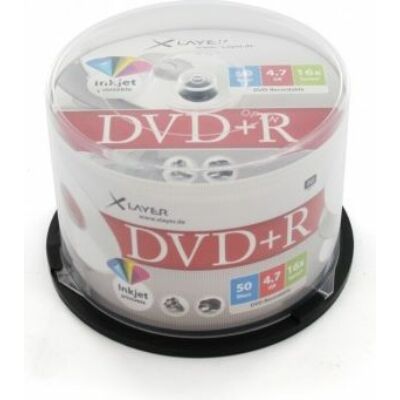 XLAYER DVD+R 16X FULL NYOMTATHATÓ CAKE (50)