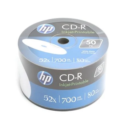 HP CD-R 52X FULL NYOMTATHATÓ SHRINK (50)