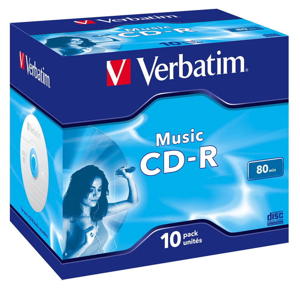 VERBATIM CD-R 52X AUDIO NORMÁL TOKBAN (10)
