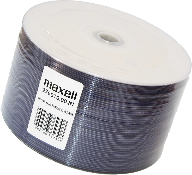 MAXELL DVD-R 16X FULL NYOMTATHATÓ SHRINK (50)