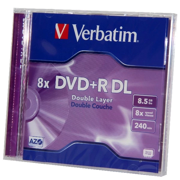VERBATIM DVD+R 8X DL NORMÁL TOKBAN