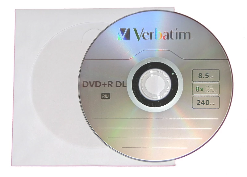 VERBATIM DVD+R 8X DL PAPÍRTOKBAN (10)