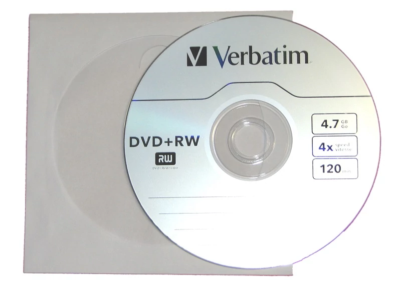 VERBATIM DVD+RW 4X PAPÍRTOKBAN (10)