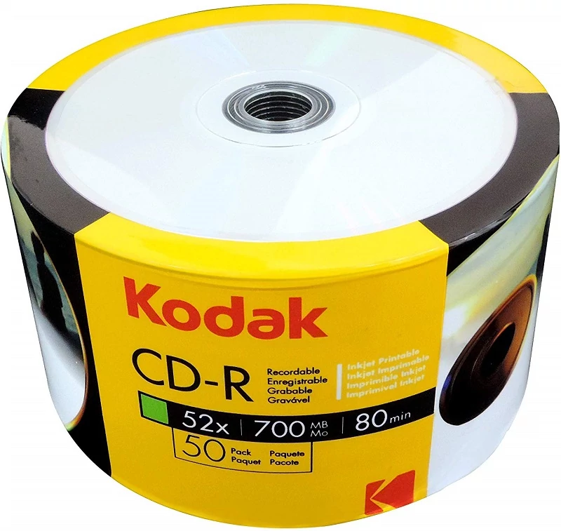 KODAK CD-R 52X FULL NYOMTATHATÓ SHRINK (50)