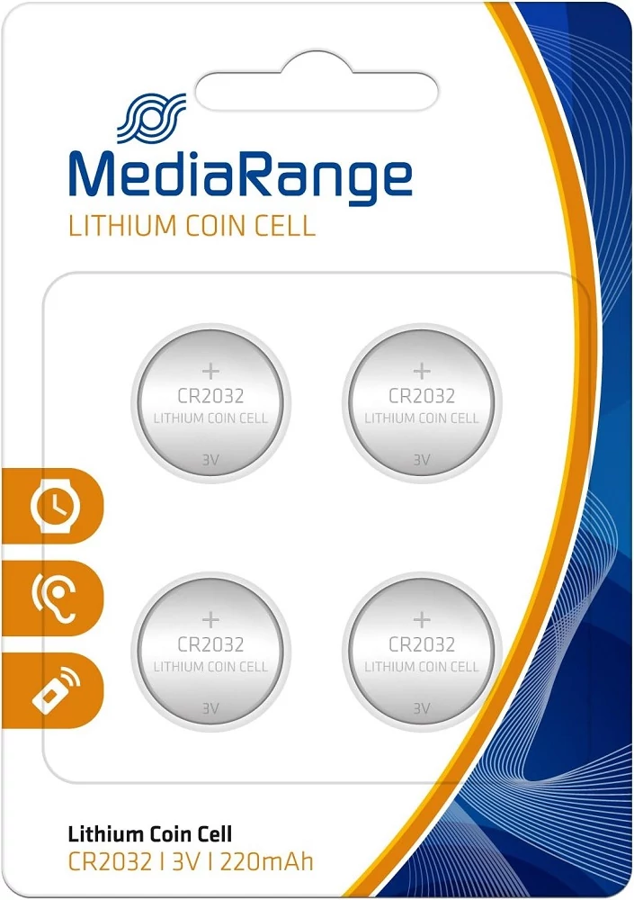 MEDIARANGE CR2032 3V 220 mAh LITHIUM GOMBELEM 4 DB-OS CSOMAG MRBAT132