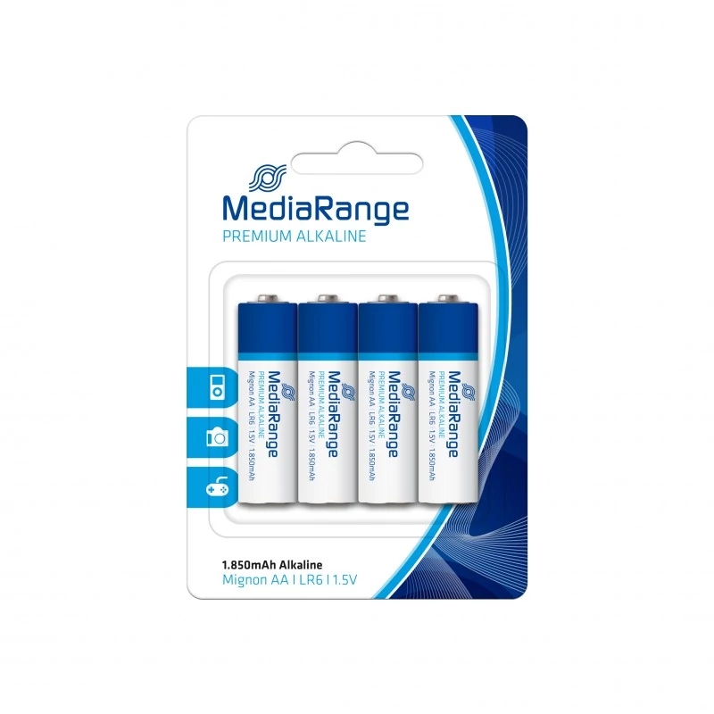 MEDIARANGE AA MÉRETŰ PREMIUM ALKALINE ELEM (4 BLISTER) MRBAT104