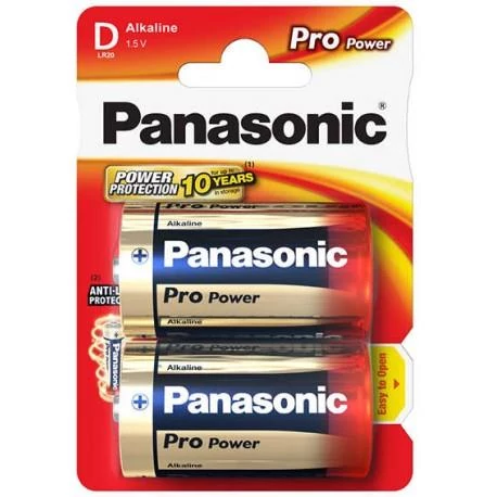 PANASONIC PRO POWER LR20 D MÉRETŰ ALKALINE ELEM (2 BLISTER)
