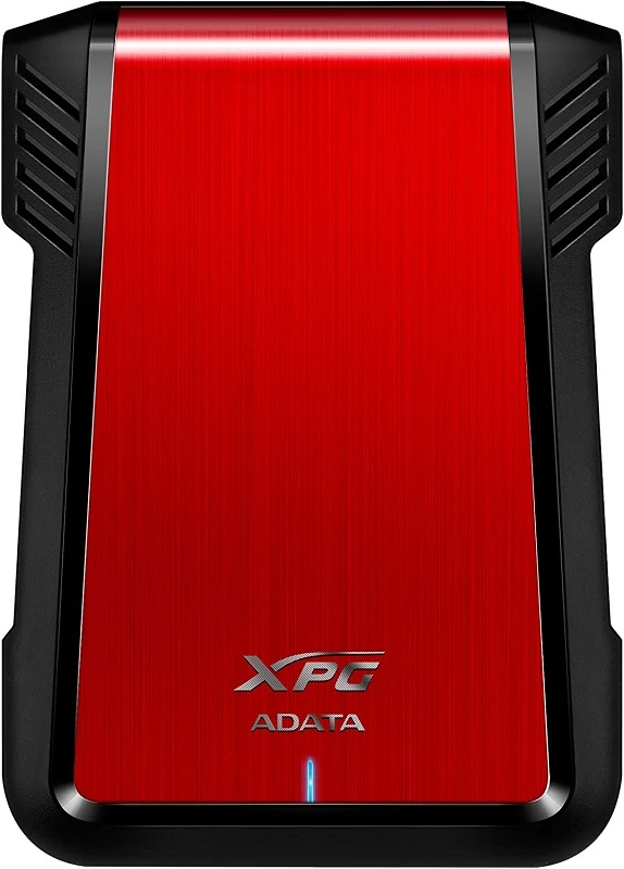 ADATA EX500 2,5 COL USB 3.1 KÜLSŐ MEREVLEMEZ/SSD HÁZ PIROS-FEKETE