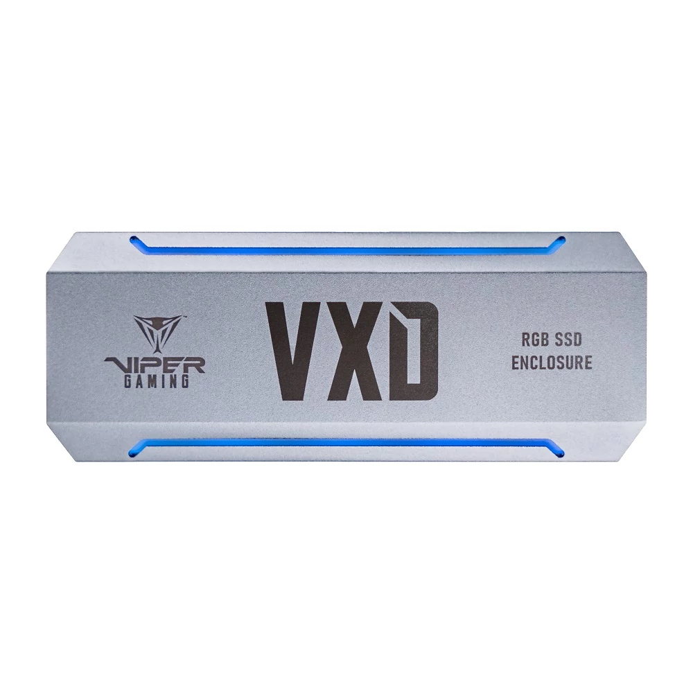 PATRIOT VXD RGB USB-C 3.2 GEN 2 M.2 KÜLSŐ SSD HÁZ EZÜST