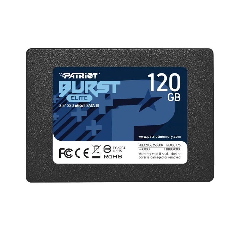 PATRIOT BURST ELITE 2,5 COL MÉRETÚ SATA III 450/320 MB/s 7mm SSD MEGHAJTÓ 120GB