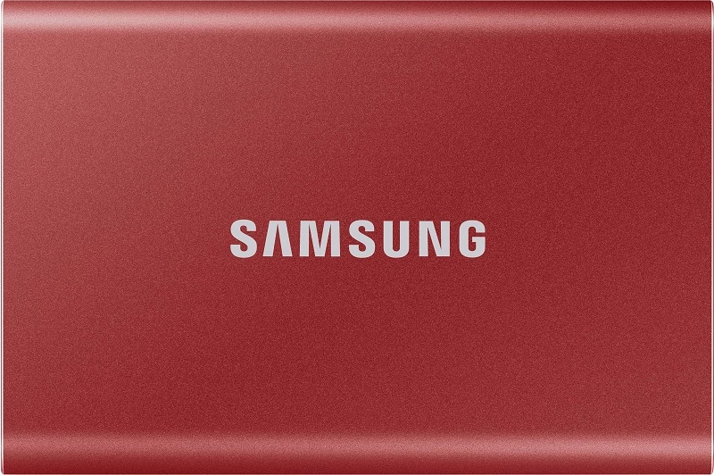 SAMSUNG T7 USB-C 3.2 GEN 2 KÜLSŐ SSD MEGHAJTÓ 500GB PIROS